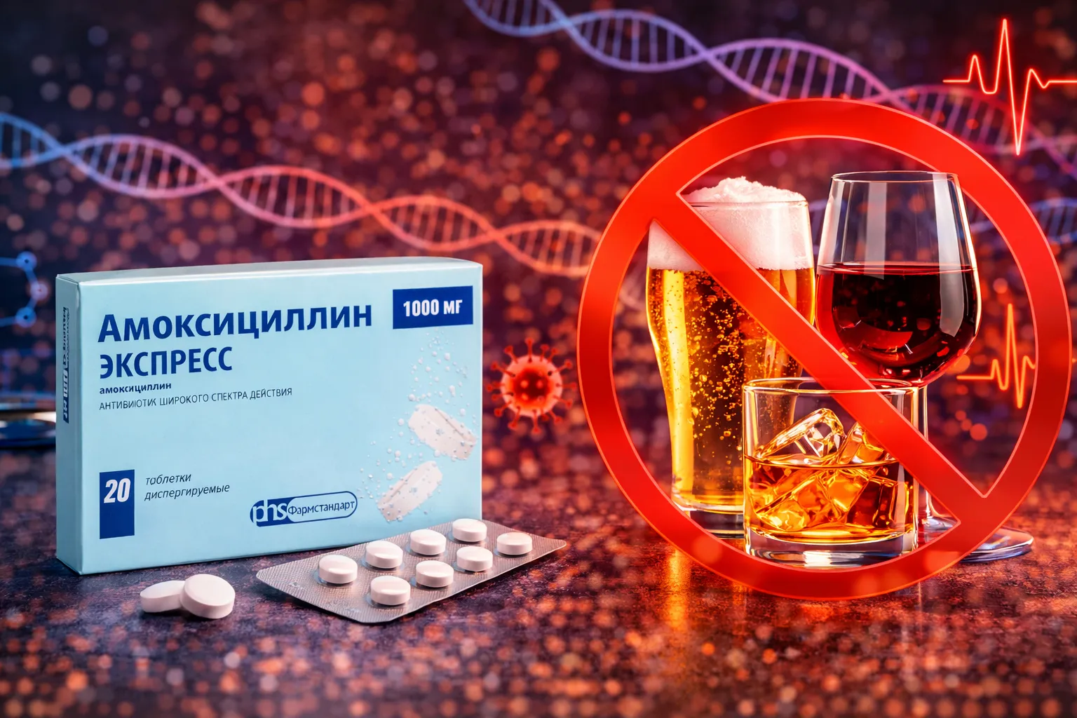Амоксициллин и алкоголь: совместимость и риски