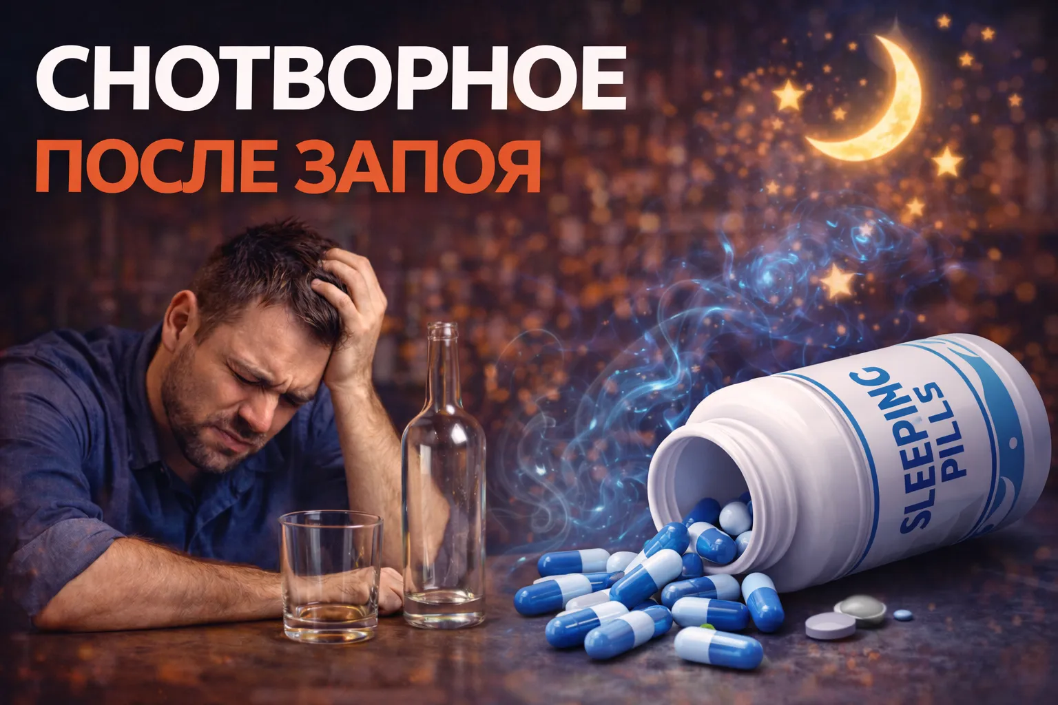 Снотворное после запоя: безопасный сон